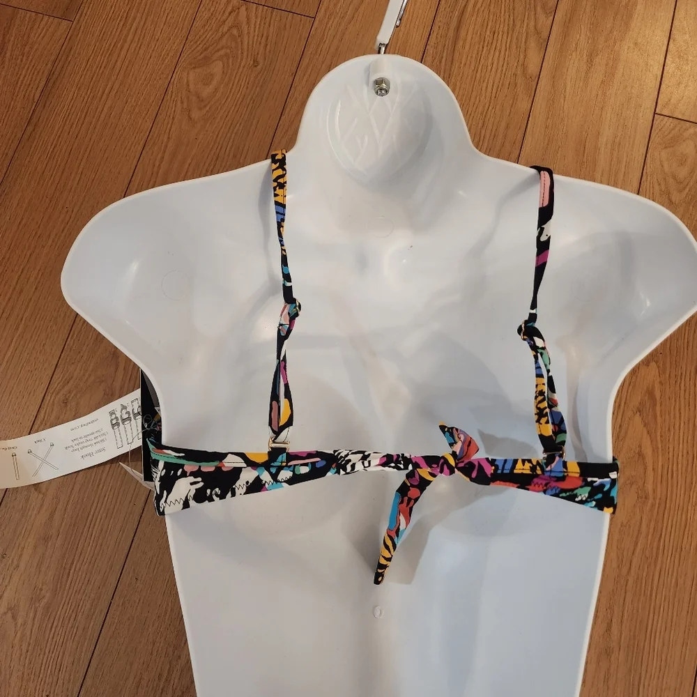 NWT Vera Bradley Reversible Bikini Top- Large